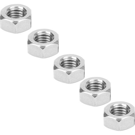 100 Pièces Écrous Hexagonaux Inox 304 M8 pour Fixations Industrielles Résistantes