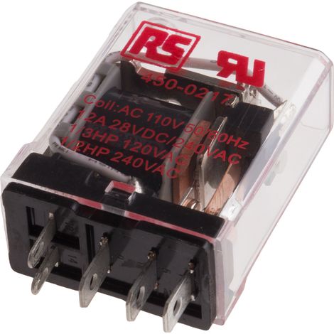 RS PRO Relais sans accrochage 1 RT, bobine 110V c.a. Montage sur CI 1.2W ( Prix pour 1 ) (1/2)