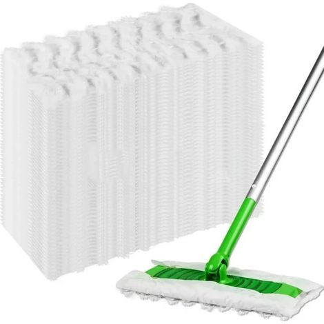 30 lingettes jetables pour balais Swiffer, adaptées à diverses applications de nettoyage de sols. (1/5)