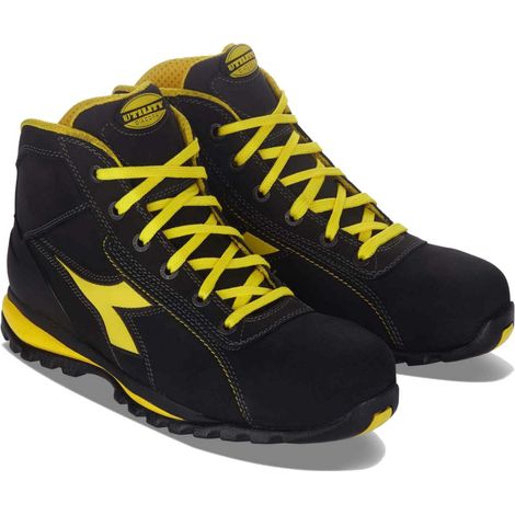 Chaussures de sécurité hautes GLOVE II HIGH S3 SRA HRO noir jaune P37 DIADORA SPA 701.170234 (1/3)