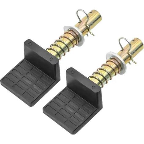 Béquille arrière de moto (lot de 2) - Support robuste pour bras oscillant - Crochets de levage pour béquille d'atelier A (1/5)