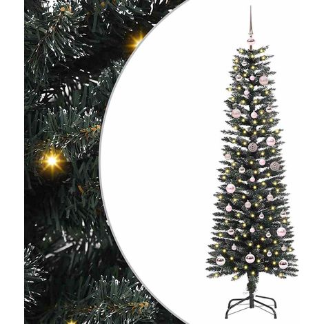 Künstlicher Weihnachtsbaum mit 150 LEDs mit Ständer Grün 150 cm
