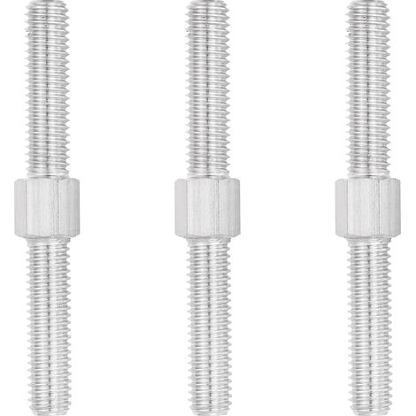 3pcs Goujon Fileté Double Extrémité M8x70mm 304 Acier Inoxydable (1/5)