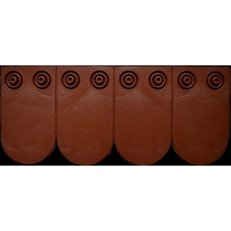 Schindel Plattenverbund Biber rotbraun 24 x 56 cm Dachschindel Dachverkleidung