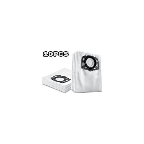 Sacs filtrants compatibles avec les modèles Kärcher WD 4, WD 5, WD 6, WD 4290 / 5200 M / 5300 M / 5600 MP (paquet de 10) (1/2)