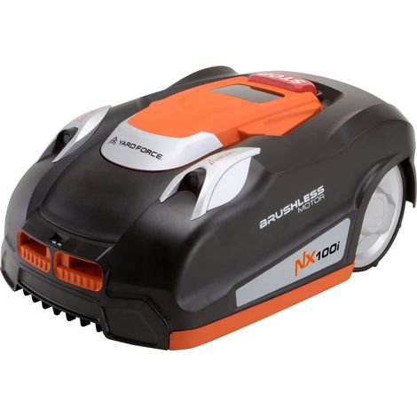 YARD FORCE Robot tosaerba NX100i fino a 1000 m² - Tosaerba autoportante con controllo app, sensore ultrasonico iRadar, programmazione multizona, pannello di controllo LCD con tastierino numerico (1/5)
