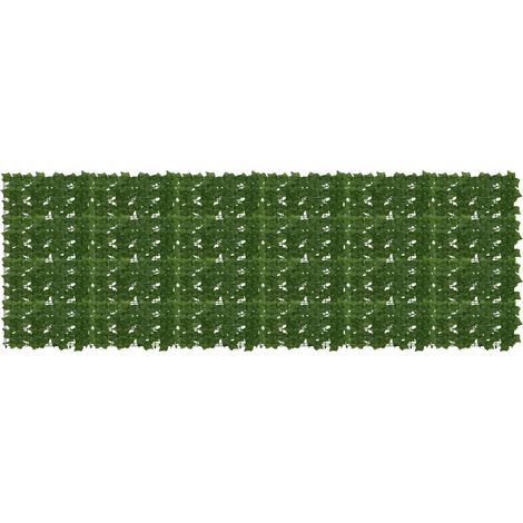 Balkonsichtschutz mit Blättern Grün 300 x 100 cm (1/5)
