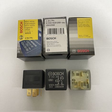 Relais automobile Bosch V23234-A0004-Y051, relais Bosch 24 V à 5 broches 0332209204