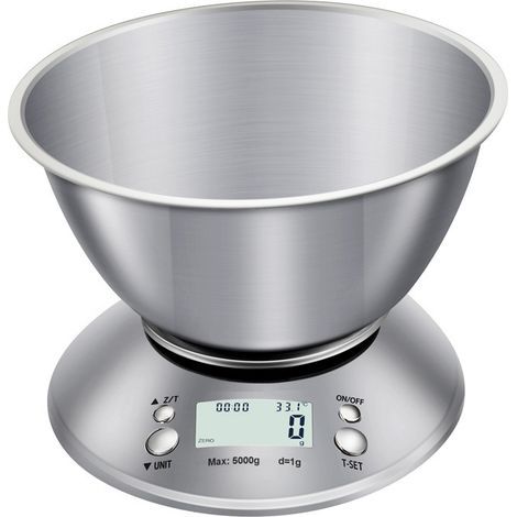 1 Pc Balance de cuisine stainless steel balance alimentaire de voyage nourriture mini balance alimentaire numérique échelle d'affichage,5Kg (1/5)