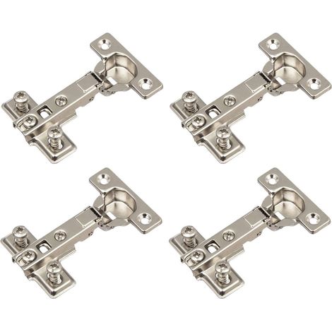 Cyclingcolors – Charnière invisible 4x pour meuble – Angle d'ouverture 95° – Embase H0 – Pose en applique – Épaisseur de porte 22mm – Entraxe 32mm (1/3)