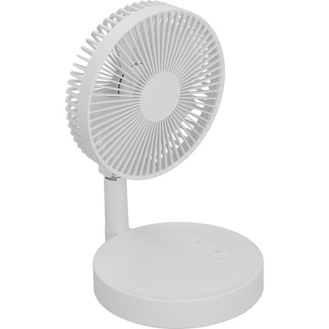 Ventilateur de bureau portable avec télécommande, hauteur réglable, 4 vitesses, pour chambre, camping et bureau (1/5)