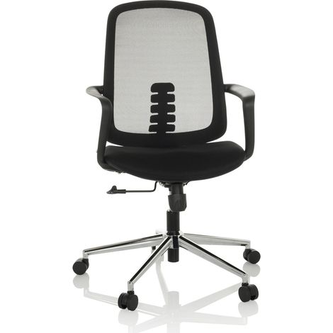 Bürostuhl / Drehstuhl SEDIOLO B Sitz Stoff / Rücken Netz schwarz hjh OFFICE (1/5)