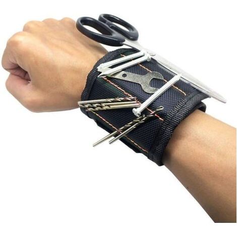 Cinghia magnetica da braccio portautensili in similpelle – Regolabile fino a 10 cm – Dimensioni 35 x 9 cm – Magneti potenti per tenere fermi gli utensili (utensili non inclusi)—2-2:FORTELIX H (1/3)