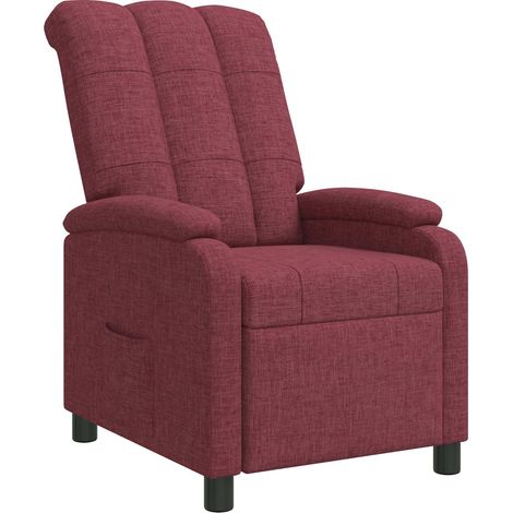 Fauteuil inclinable Bordeaux Tissu vidaXL (1/5)