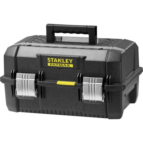 Stanley – Mallette à outils non équipée 45.7 x 31 x 23.6 cm – Grand compartiment principal – Protégée contre éclaboussures IP53 – Fermeture métallique robuste