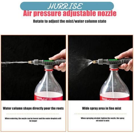 Pulvérisateur De Jardin - Tuyau 30 Cm - Réglable Brume/Colonne - Pour Bouteilles Plastique 28 Mm - 1 Pièce (1/5)