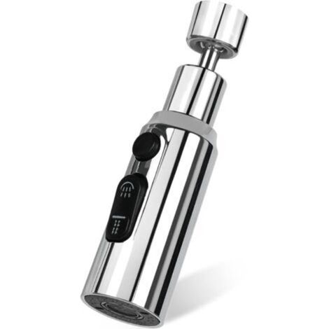 Aérateur de Robinet 3 Modes Rotatif 360° Tête Douchette Evier Cuisine Brise Jet Robinet Cuisine D'eau Pour Robinet Embout Robinet Cuisine Adaptateur Mousseur Robinet G1/2 ， 22mm