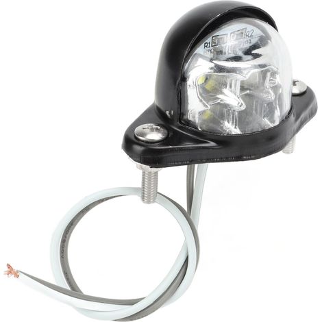 Plaque d'immatriculation LED Universelle, Feu de Plaque Haute Luminosité 6 SMD Lumière Blanche pour Van, Remorque (1/5)