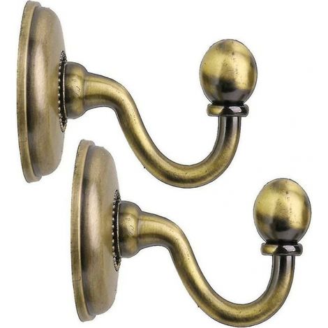 uds Vintage aleación gamuza cortina hebilla gancho puerta colgador sombrero colgador montado en la pared (1/5)