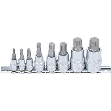 8 Pièces Jeu De Douilles XZN M4-M16, Acier Chrome-vanadium, Carré 6-12mm, Pour Mécanique Auto