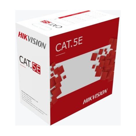 Hikvision DS-1LN5EO-UU/E Cavo di Rete UTP Cat5e Esterno 305 Metri 100% Rame 24AWG PE Nero (1/2)