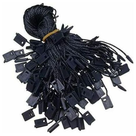 BUNTHAUS PA 1000 Stück Nylonverschlüsse für Etiketten, Kleidung, Gepäck, Schmuck, 18 cm (schwarz) (1/4)