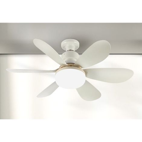 XEPHO Ventilateur de Plafond avec Lumière et Telecommande, 40W Dimmable Ventilateur Plafond LED avec Douille E27, lustre ventilateur de plafond pour Chambre, Salon, 6 Pales,3 Vitesses (1/5)