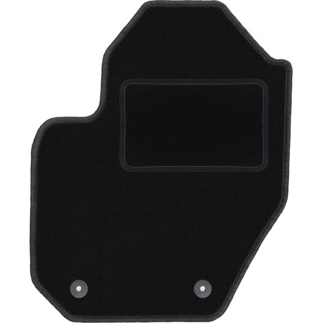 Tapis de sol conducteur en velours noir pour : Volvo XC60 I crossover (2008-2017)