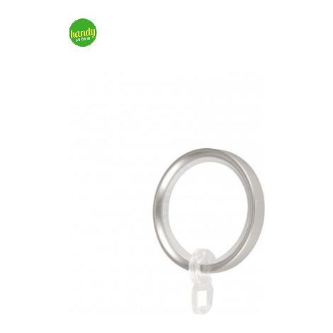 10PZ ANELLI PER TENDA D.22MM COL. CROMO