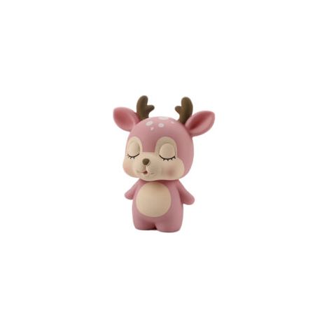 Tirelire décorative en forme de cerf – Rose – Objet de décoration (1/5)