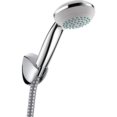 Hansgrohe Crometta 85 - Set doccia Variojet, 2 getti/Supporto doccia Porter'C 1,60 m, cromato 27559000 (1/5)