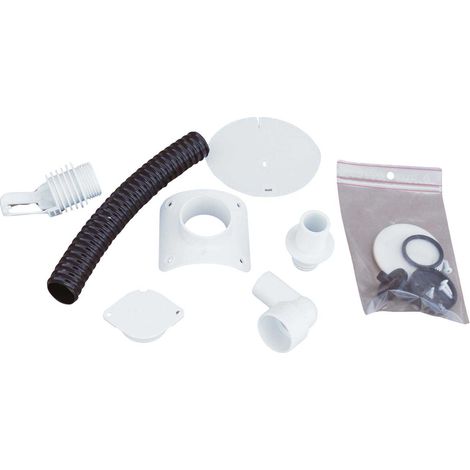 Collecteur d'eau blanc pour gouttière circulaire Pour descente circulaire 80 mm (1/3)