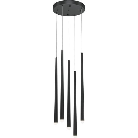 Suspension LED Cascade Maytoni noire 150cm 5 spots (1/3)