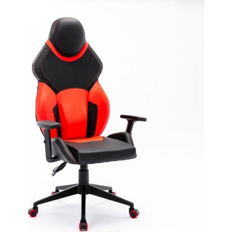 Portimao Fire Sport Kunstleder verstellbarer ergonomischer Gaming-Stuhl