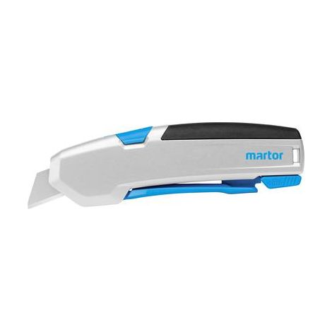 COUTEAU DE SÉCURITÉ PREMIUM POUR TRAVAILLER DANS UN ENVIRONNEMENT CORROSIF. AVEC LAME TRAPÉZOÏDALE INOXYDABLE. MARTOR 625016.02