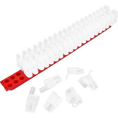 Lot de 46 cages à roulettes en plastique pour apiculture de la reine des abeilles (1/5)
