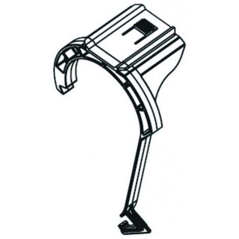 Support équerre de vidange coude MONTUS pour réservoir 12 cm SCHELL