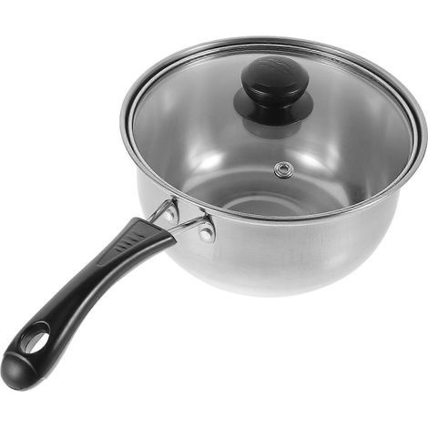 Casserole multifonction antiadhésive avec couvercle, casserole à lait pour plaque de cuisson, casserole chauffante.-32.5X18CM (1/4)