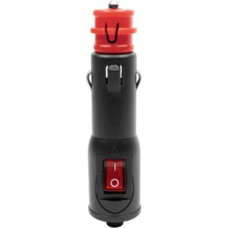 Prise allume-cigare, prise allume-cigare universelle 12 V avec interrupteur et fusible pour camping, voiture, bateau, moto (1/2)
