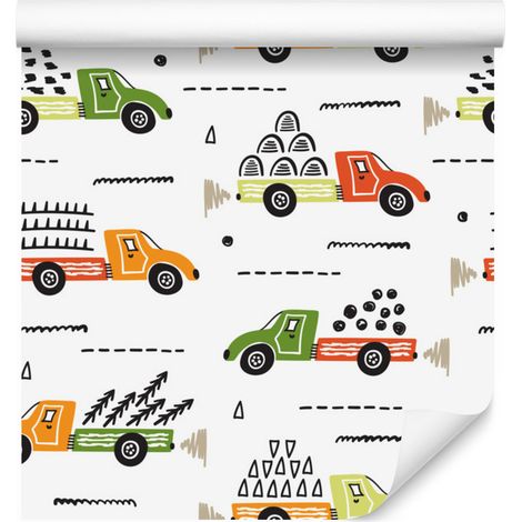 Papier peint Arbres et Voitures pour salon et chambre 50x1000 cm (1/5)