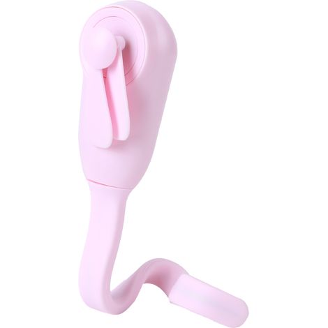 Mini-Ventilator, flexibel, tragbar, multifunktional, erfrischend für den Sommer, kann um einen Kinderwagen, Autositz, Bett, Fahrrad gewickelt oder am Handgelenk getragen werden (rosa). (1/5)