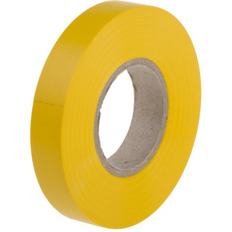 Ruban isolant RS PRO en PVC Jaune 20m x 12mm x 0.13mm ( Prix pour 1 )