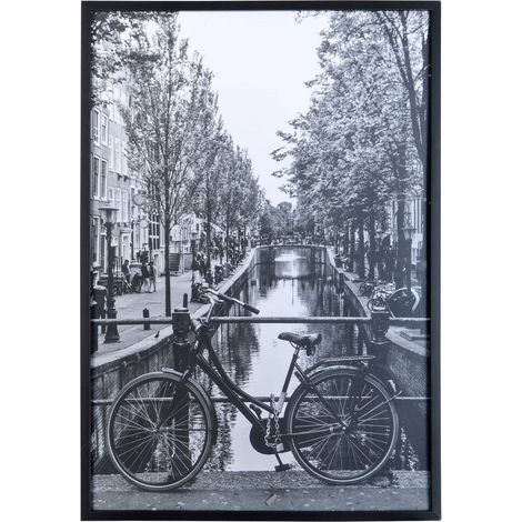 Poster ayu in bianco e nero incorniciato 70x100cm - Atmosphera créateur d'intérieur