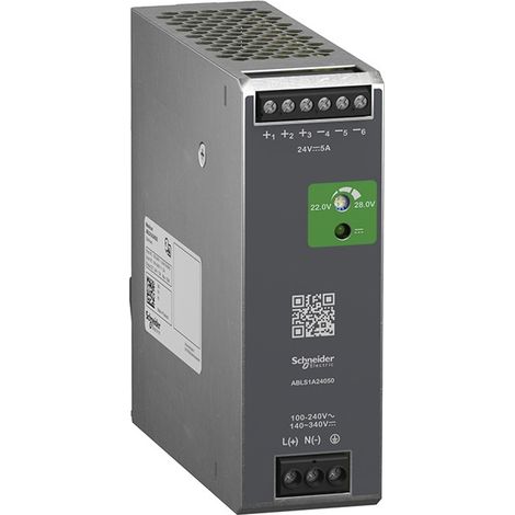 Modicon ABL - alimentation à découpage - 5A - 100 à 240Vca mono/biphasé - 24Vcc (1/5)