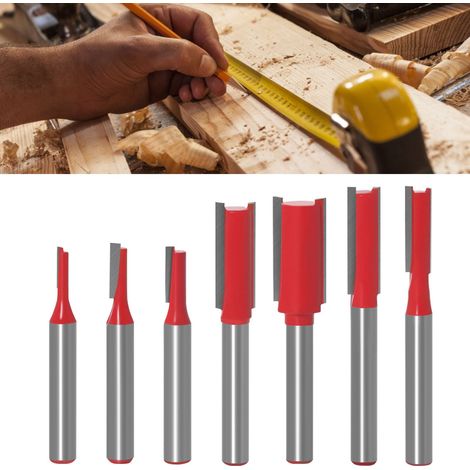 Set mit 7 doppelseitigen Fräsern für die Holzbearbeitung: Nutfräser, Gravierfräser, Feinfräser. (1/5)