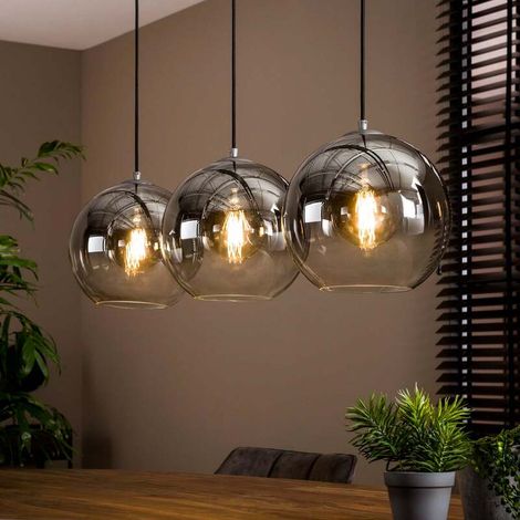 [GEBRAUCHT] B-Ware Zijlstra Hängeleuchte Allessandra Pendelleuchte Glasschirm 3 Flammig E27 Led (1/2)
