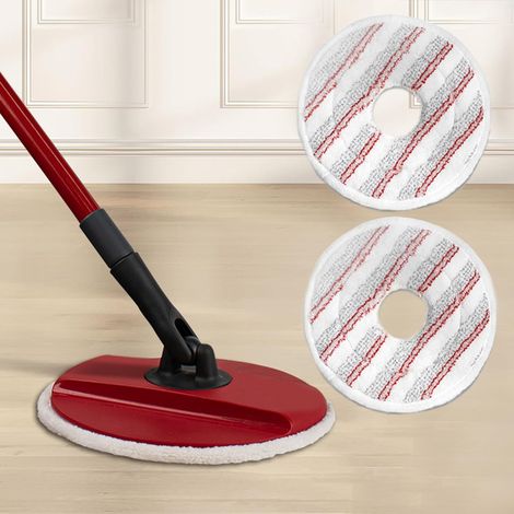 Ricambio in microfibra da 2 pezzi per mocio Vileda Spin and Clean, testina di ricambio lavabile e riutilizzabile per la pulizia dei pavimenti.
