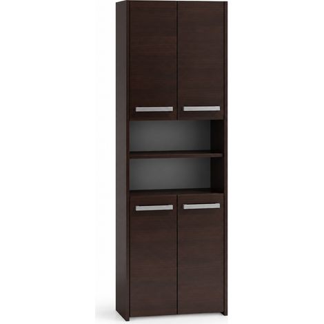 Badschrank S60 Wenge Hochschrank 56x170x30 cm (1/3)