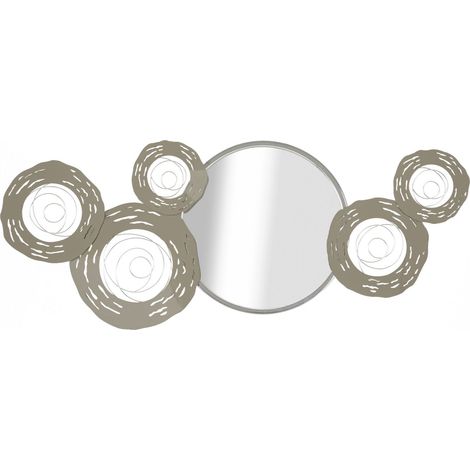 WALL IRON PANEL HOP WITH MIRROR CM 106X3,8X48 (1/5)
