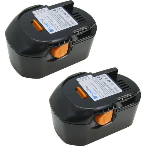 2x Trade-Shop Premium Li-Ion Akku 14,4V / 4000mAh ersetzt AEG 4932399700 4932399701 4932352656 4932352657 4932430167 B1430R L1414 L1414R L1415 L1430 (1/4)